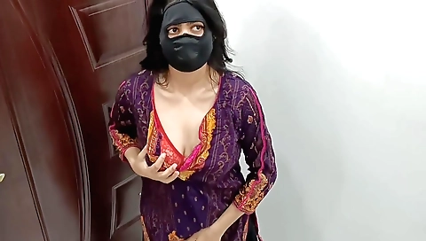 Amateur brunette in a dress is playing with her pussy