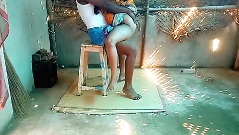 Indian stepsister cleaned and shows off her tits and pussy